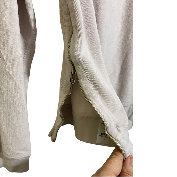 Sundry womens sweatshirt size 1 Small size zip pullover crew neck light - Picture 9 of 10